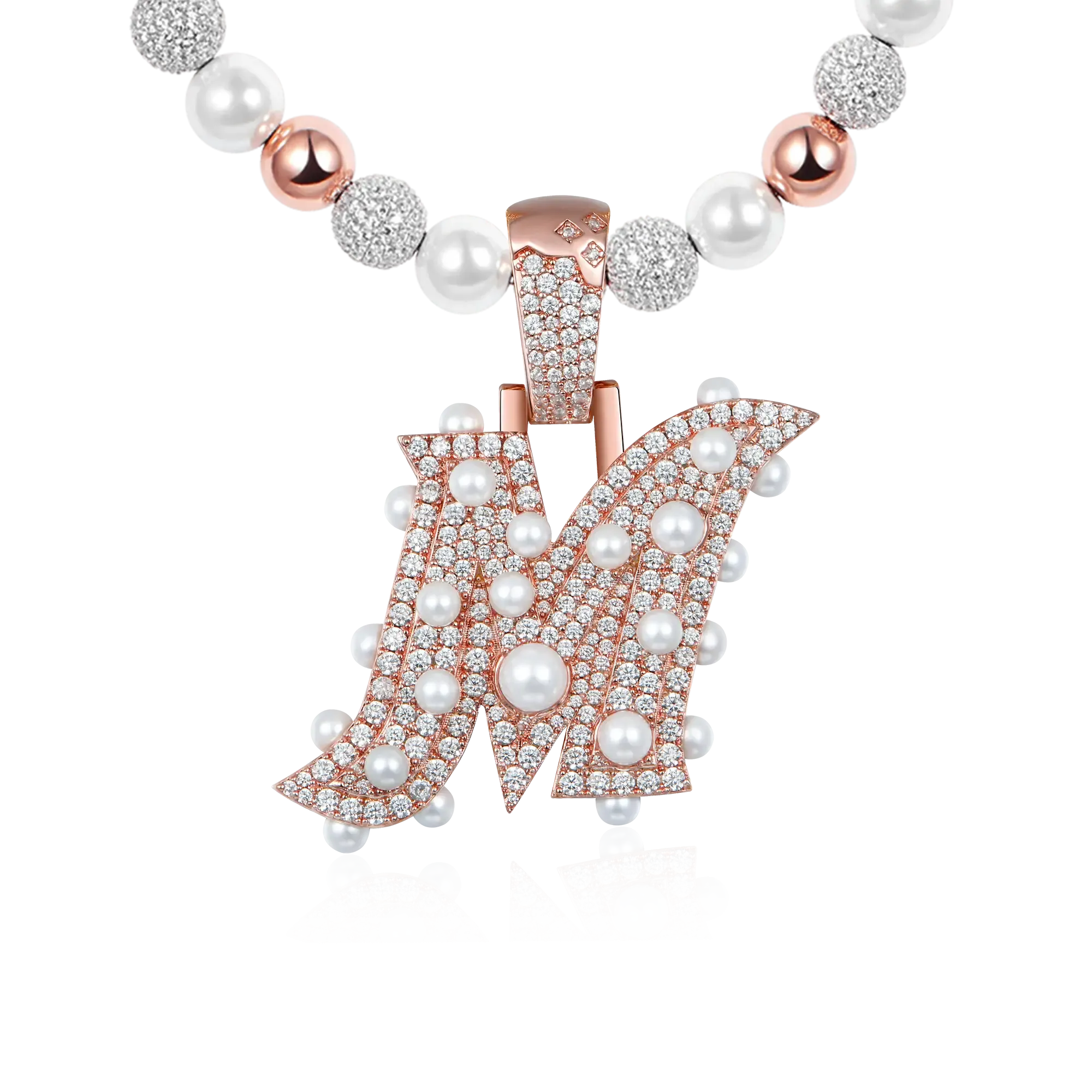 Custom Ethereal Pearl Letter Pendant