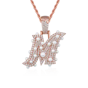 Custom Ethereal Pearl Letter Pendant