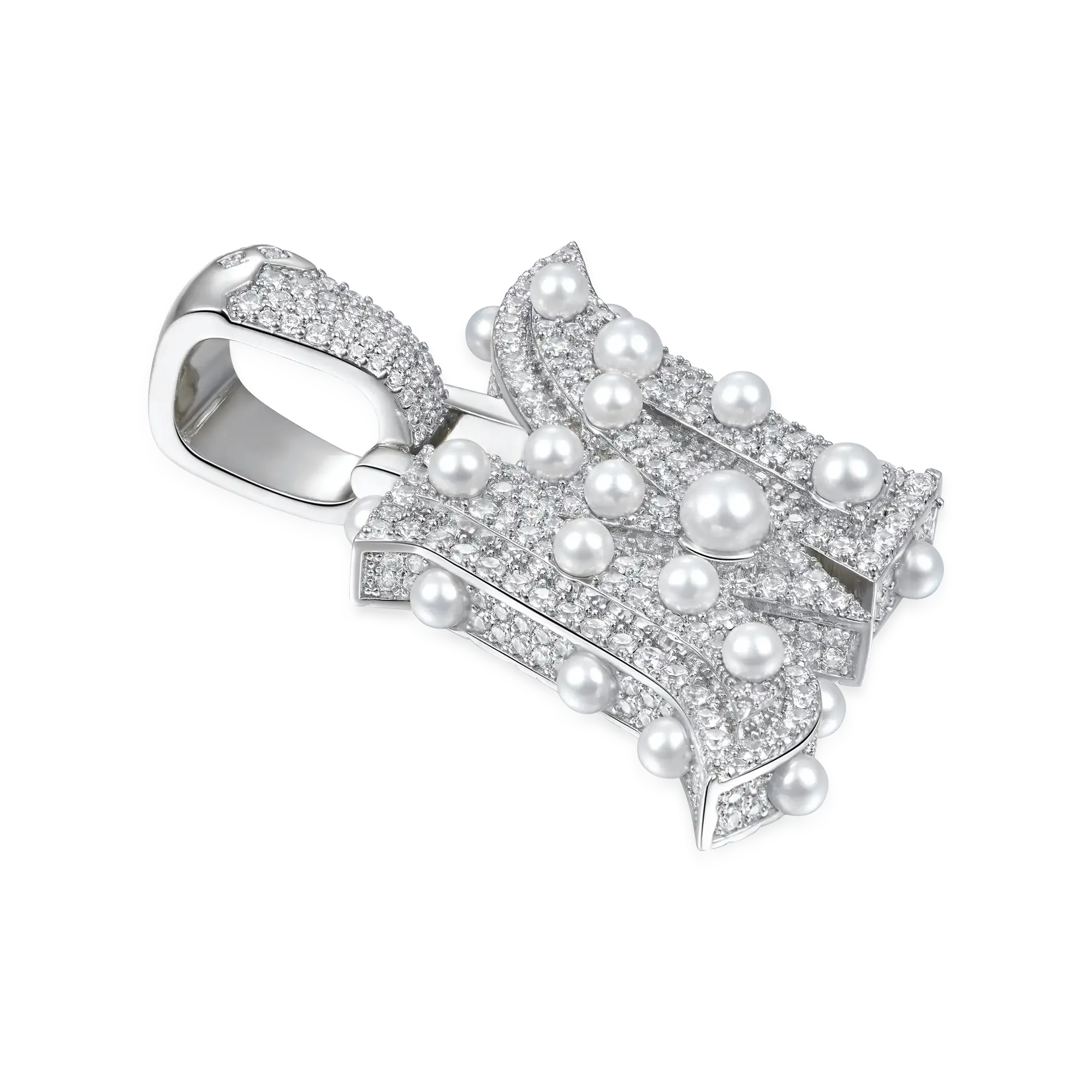 Custom Ethereal Pearl Letter Pendant