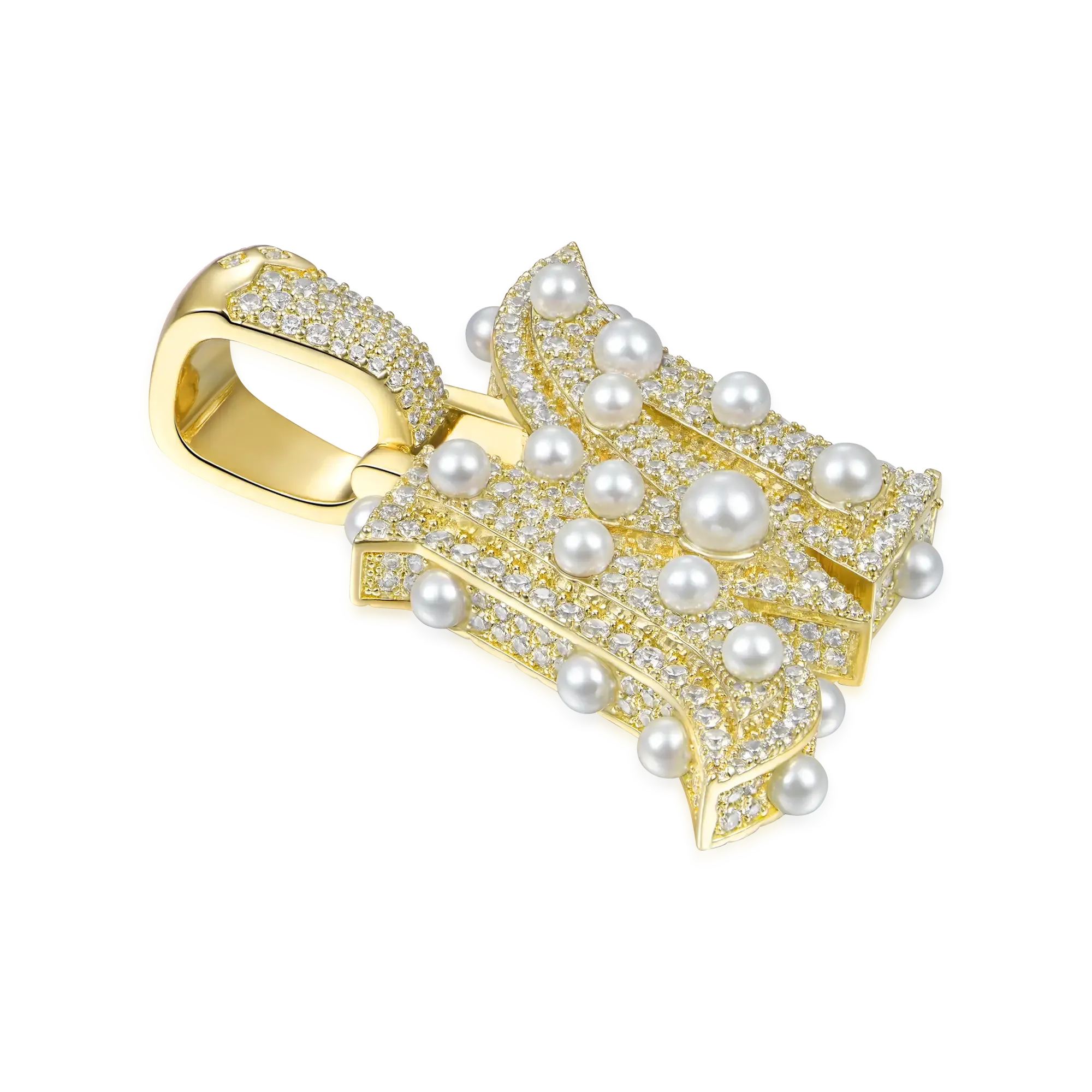 Custom Ethereal Pearl Letter Pendant