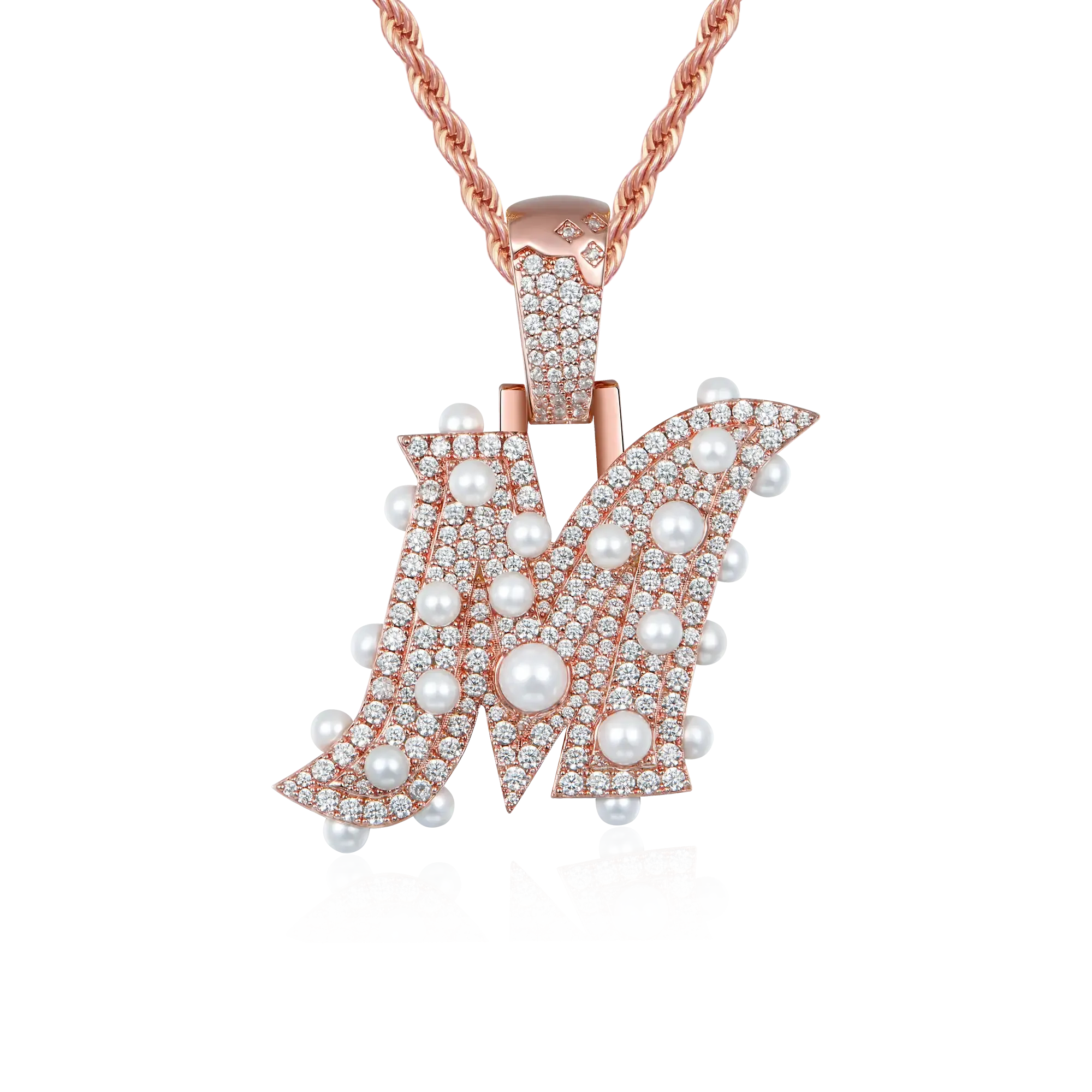 Custom Ethereal Pearl Letter Pendant