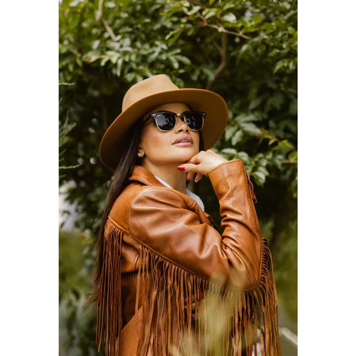 Daisy - Women's Fashion Leather Jacket (Whiskey)
