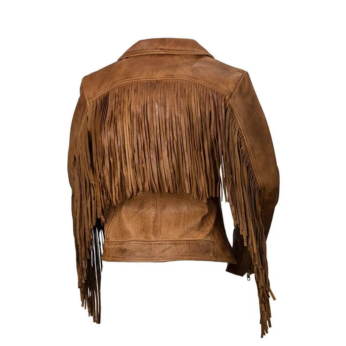 Daisy - Women's Fashion Leather Jacket (Whiskey)