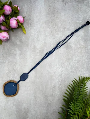 Darcia Necklace in Navy