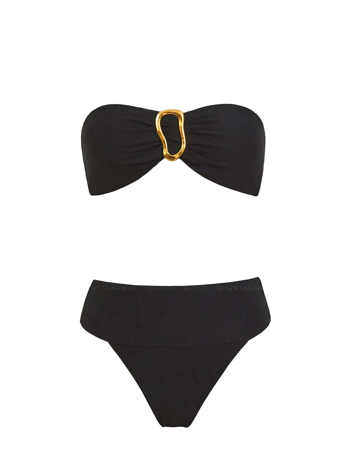 Detail Bandeau-Banded High Waist Bikini