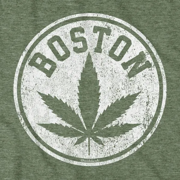 Distressed Boston Leaf T-Shirt