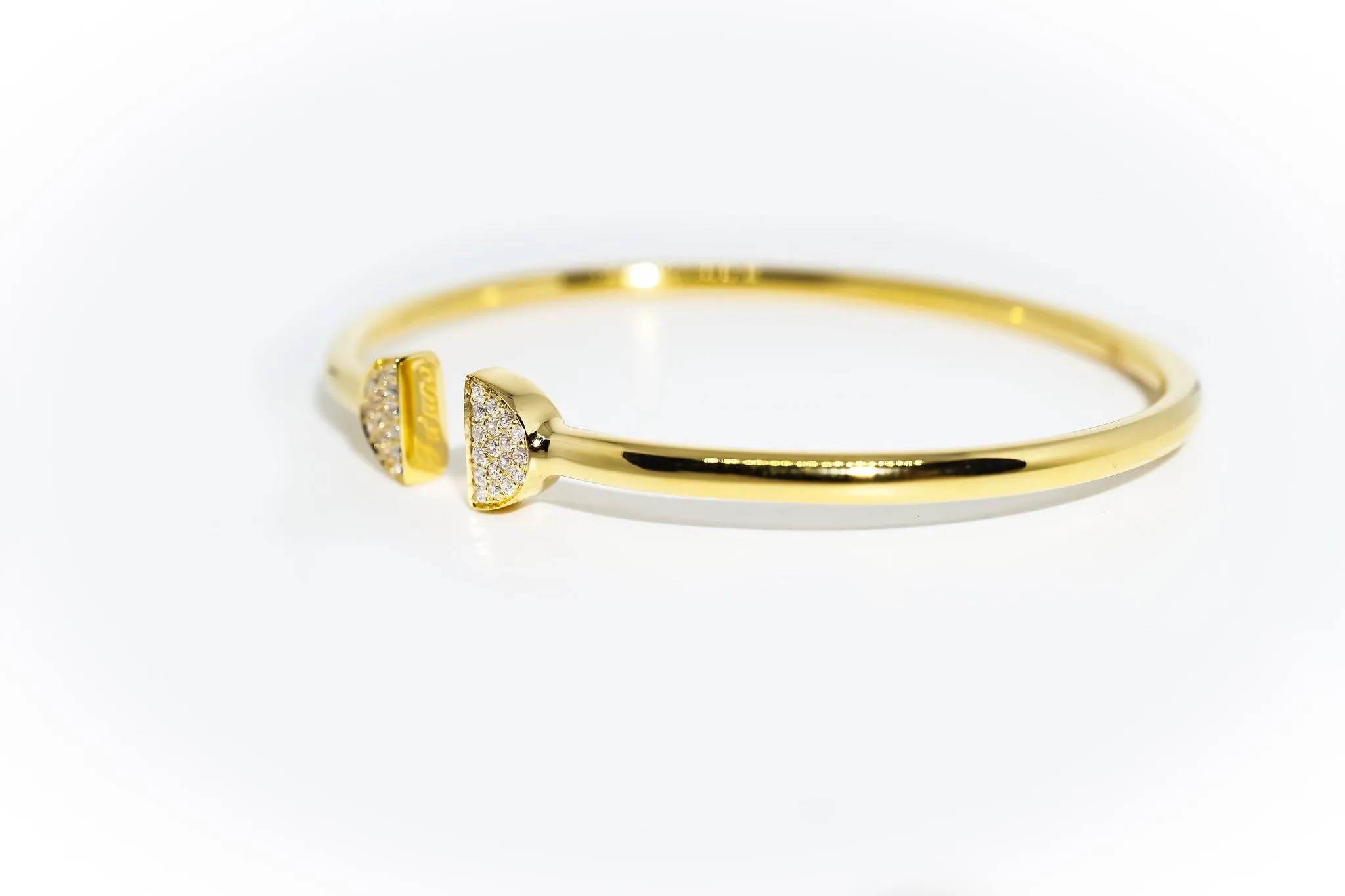 Double Latte Bangle - 24k Gold
