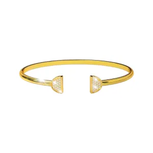 Double Latte Bangle - 24k Gold