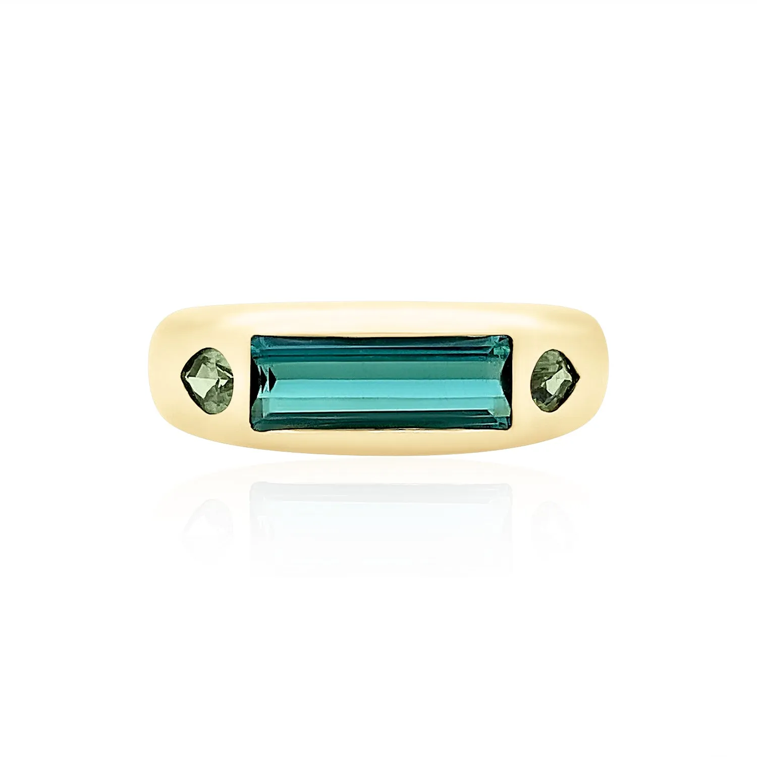 Elongated Tourmaline with Sapphire Pears Classic Nomad