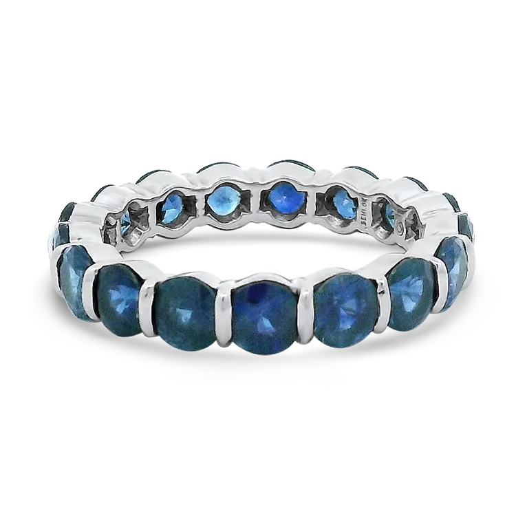 Estate Platinum Sapphire Eternity Band