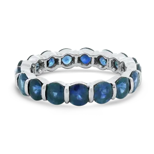 Estate Platinum Sapphire Eternity Band
