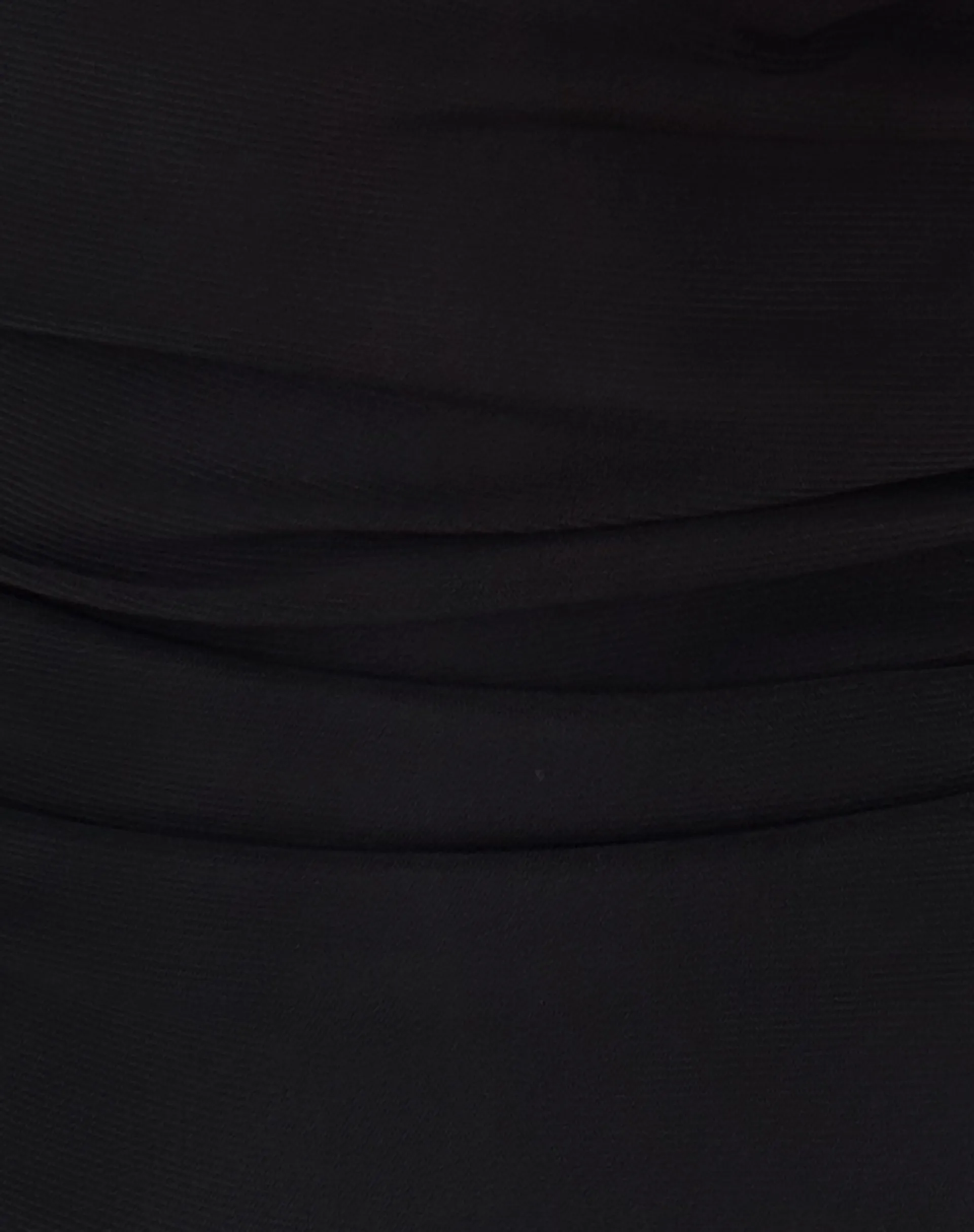 Evelina One Shoulder Top in Black Mesh