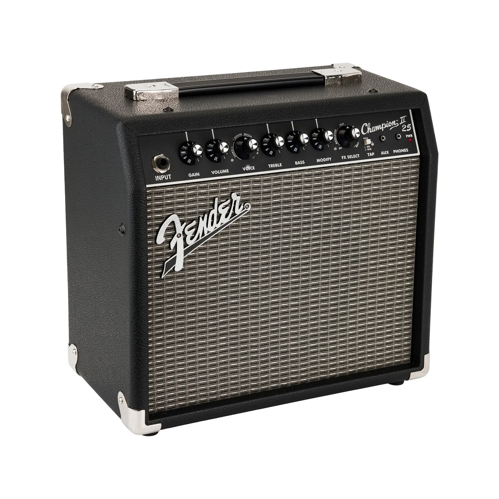 Fender Champion II 25 Guitar Combo Amplifier, 230V UK