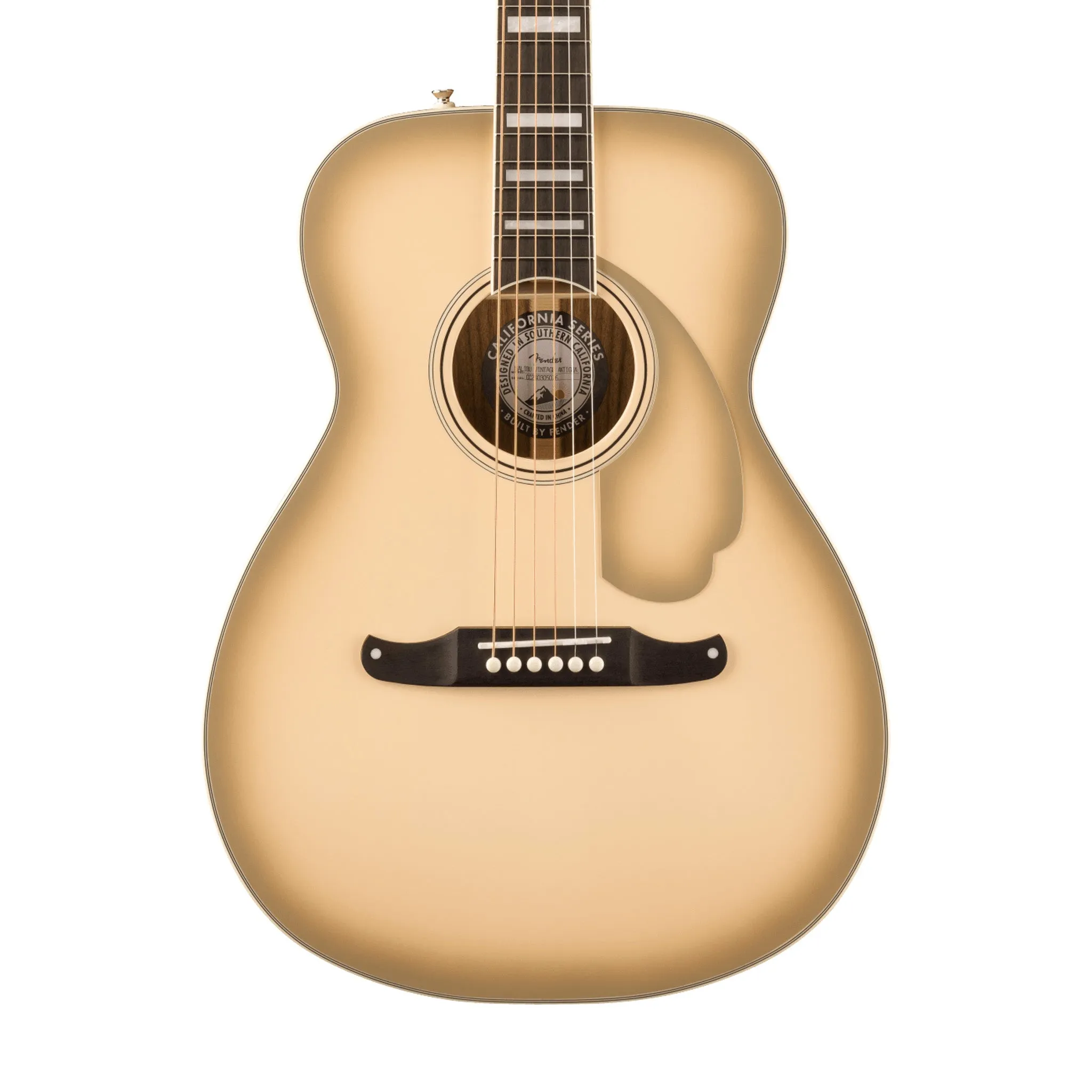 Fender Limited Edition California Vintage Malibu Acoustic Guitar w/Case, Antigua