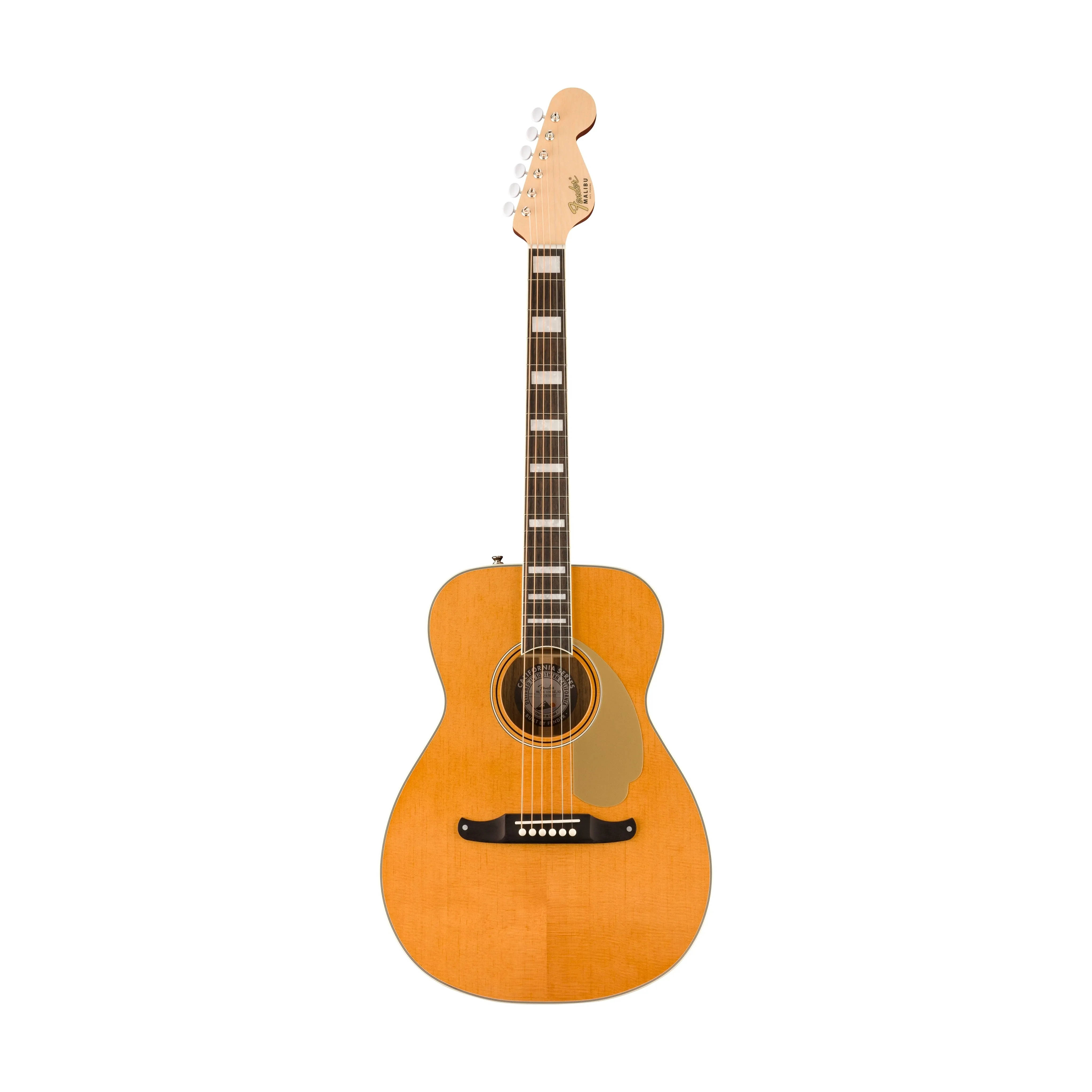 Fender Malibu Vintage Acoustic Guitar w/Case, Aged Natural
