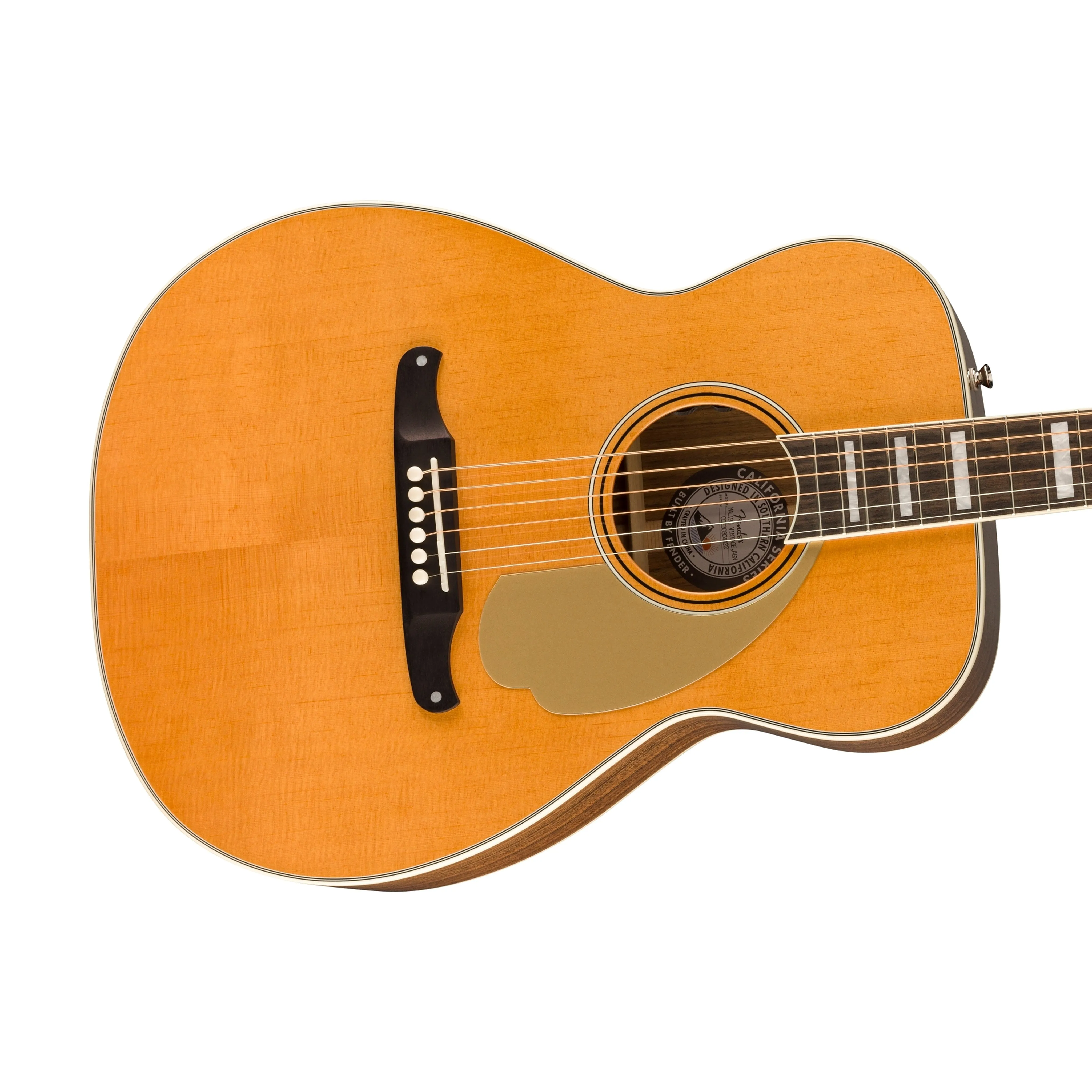 Fender Malibu Vintage Acoustic Guitar w/Case, Aged Natural