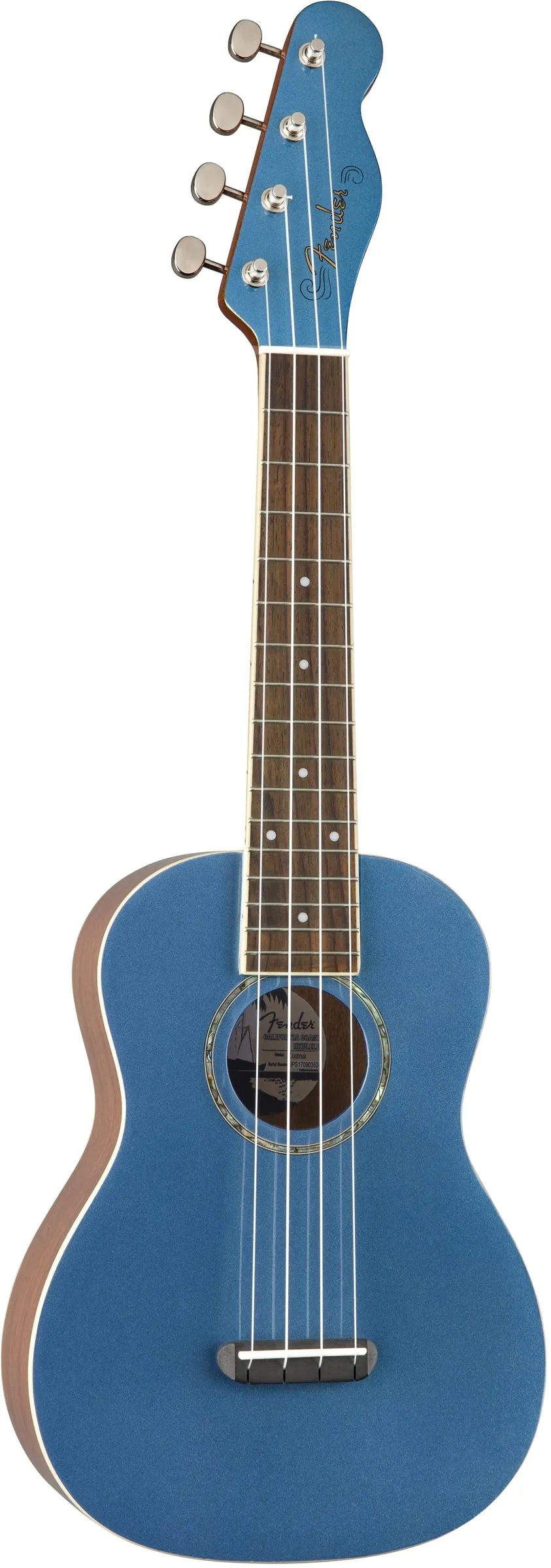 Fender Zuma Concert Lake Placid Blue Ukulele