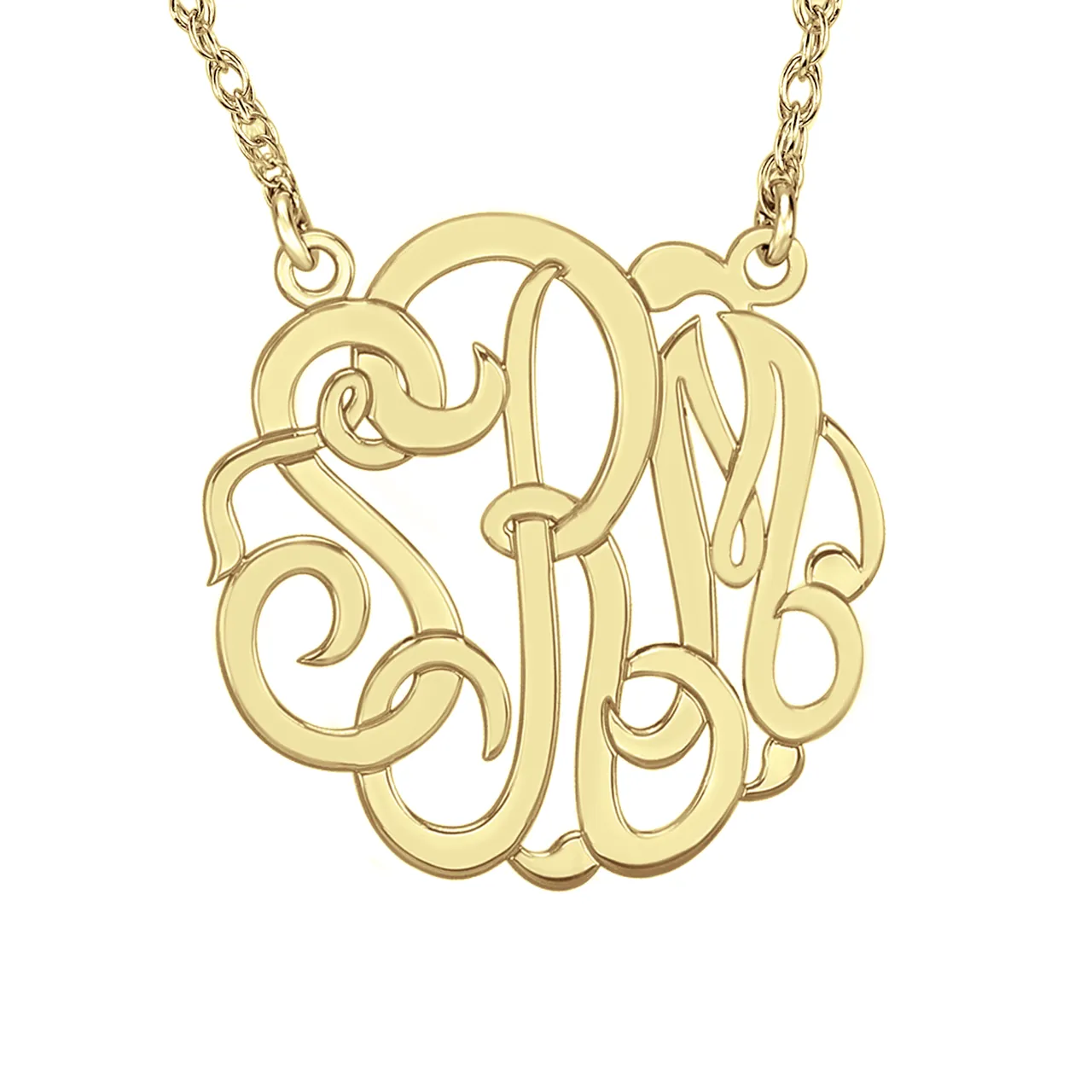 Fink's 40mm Classic Monogram Necklace