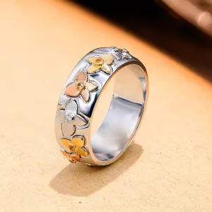 Forever Luck Diamond and Yellow Sapphire Clovers Ring