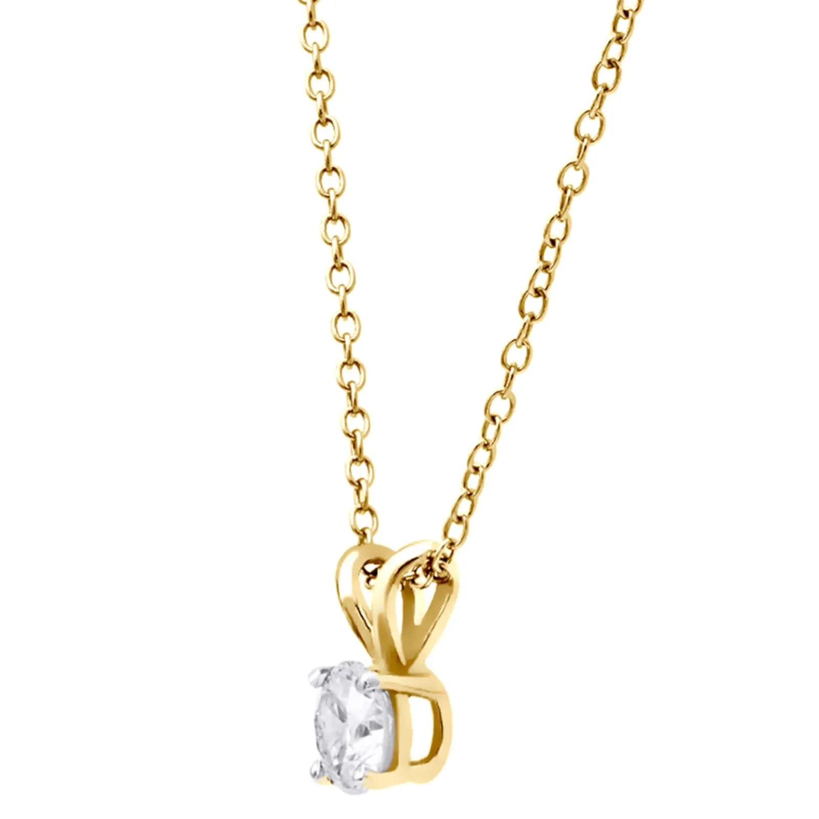 Four-Prong 1/2 Carat Diamond Pendant