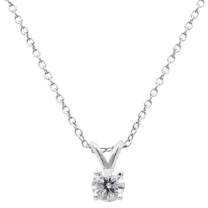 Four-Prong 1/2 Carat Diamond Pendant