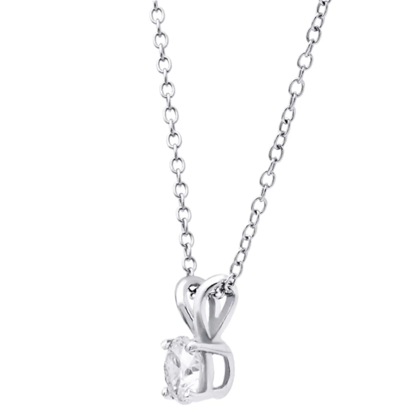 Four-Prong 1/2 Carat Diamond Pendant