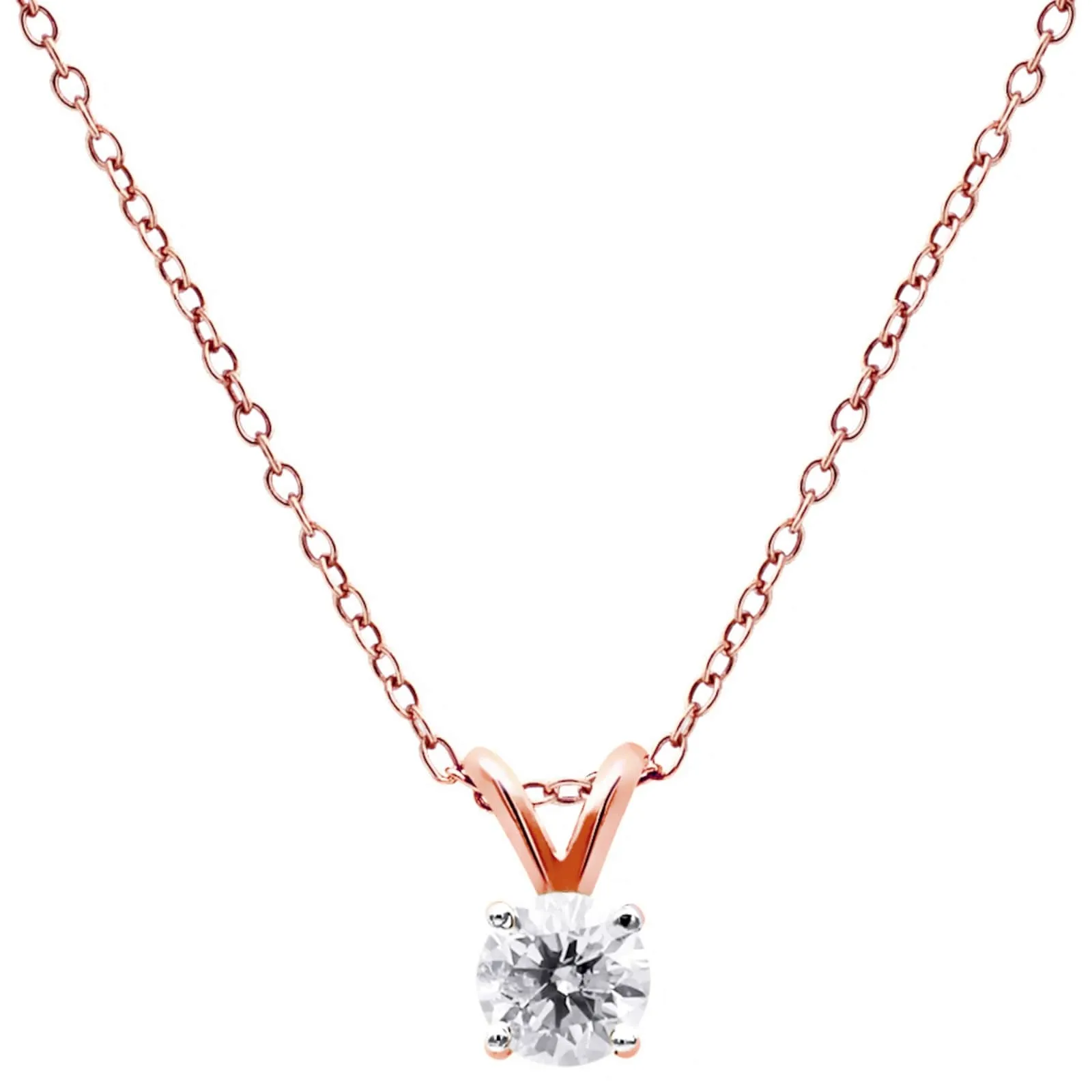 Four-Prong 1/2 Carat Diamond Pendant