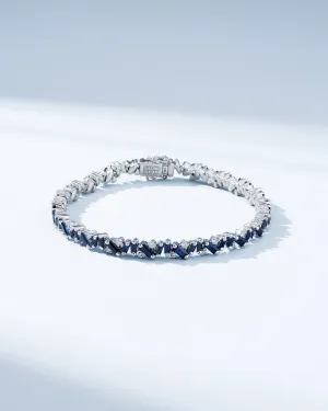 Frenzy Dark Blue Sapphire Tennis Bracelet