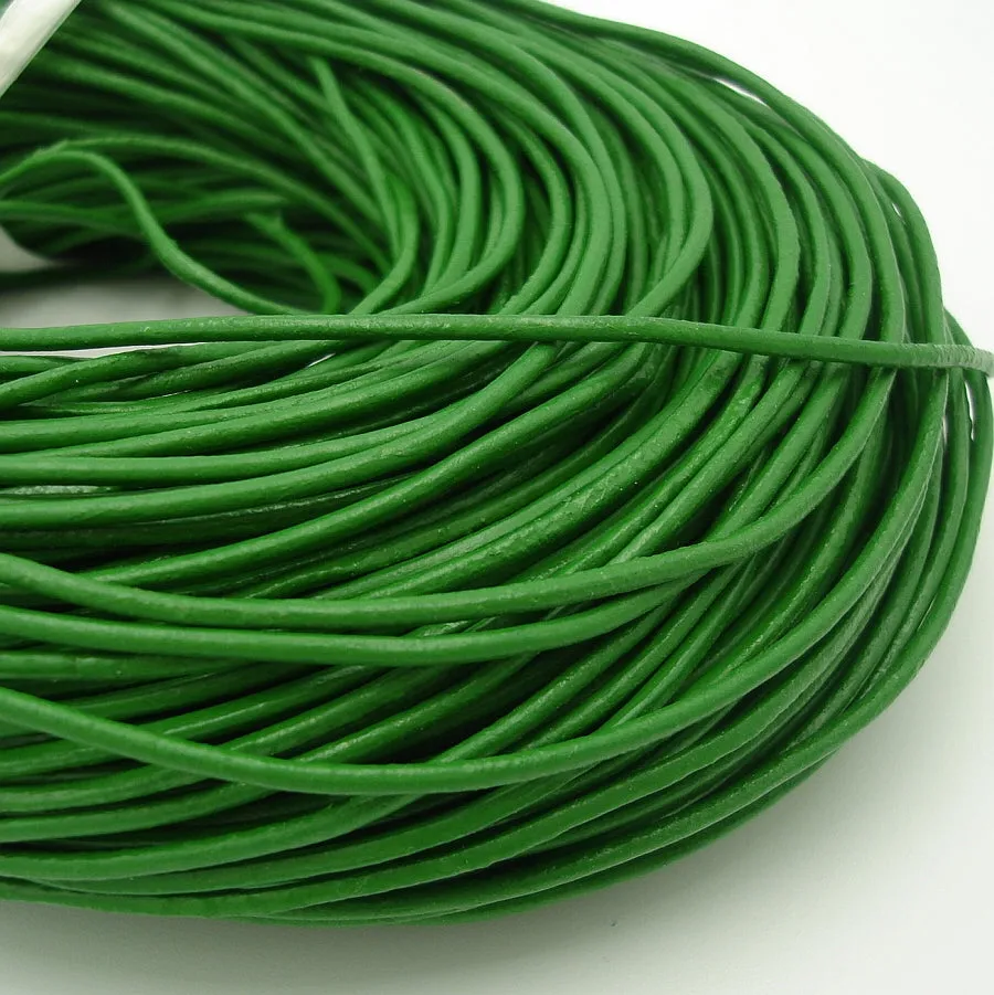 Genuine Leather Cord Round 2 mm Diameter