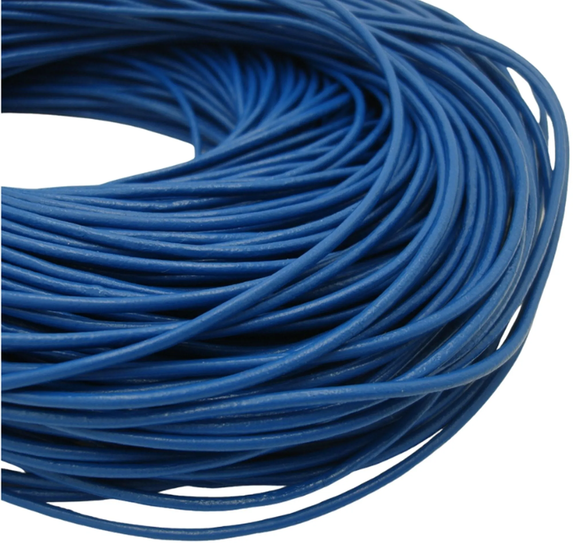 Genuine Leather Cord Round 2 mm Diameter