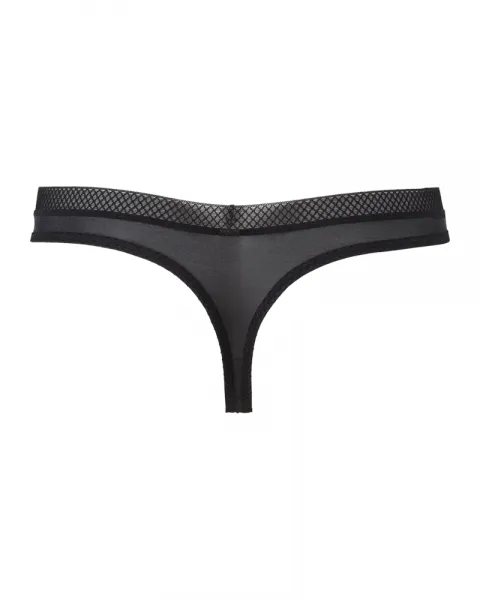 Glossies Thong - Black -
