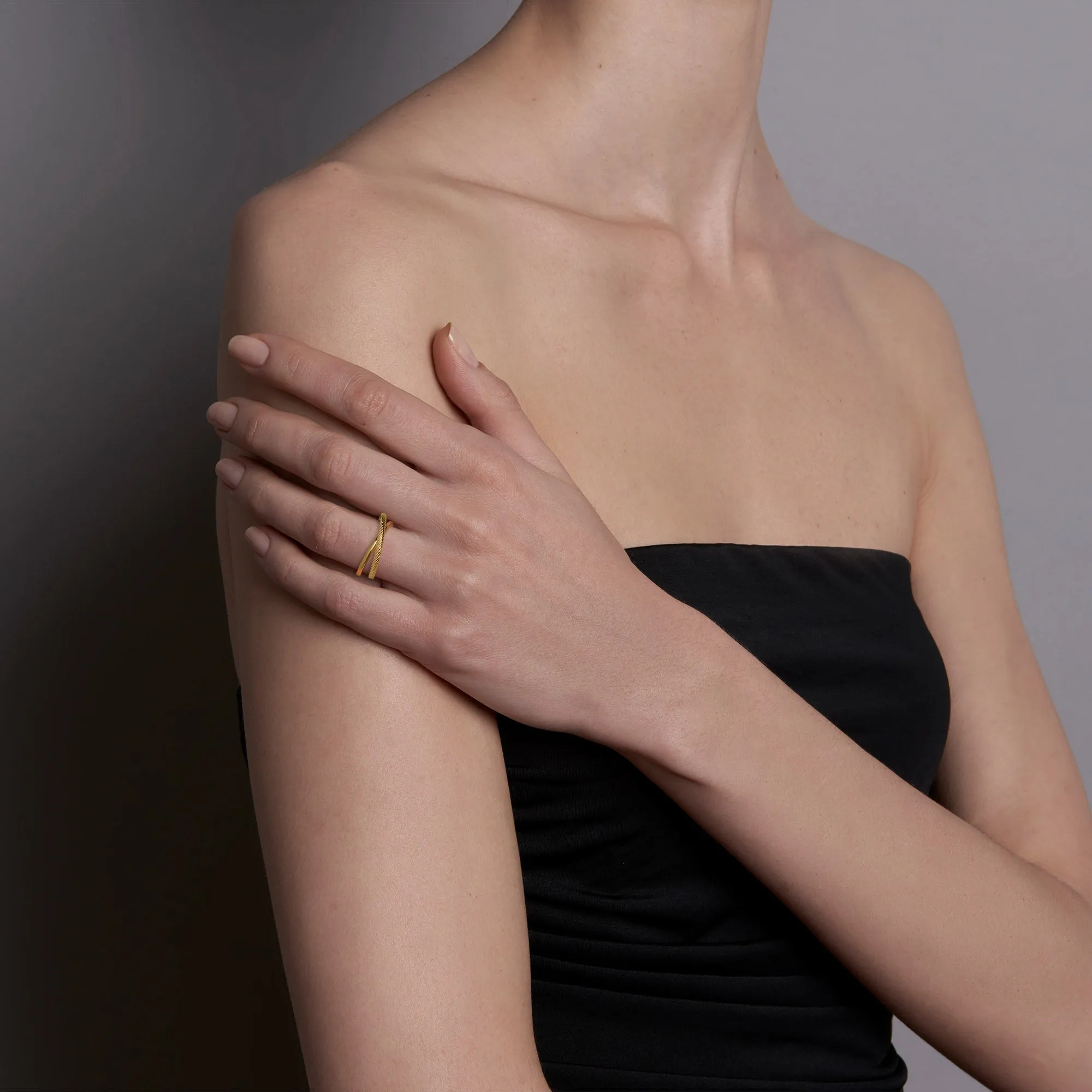 Gold Duo Ring