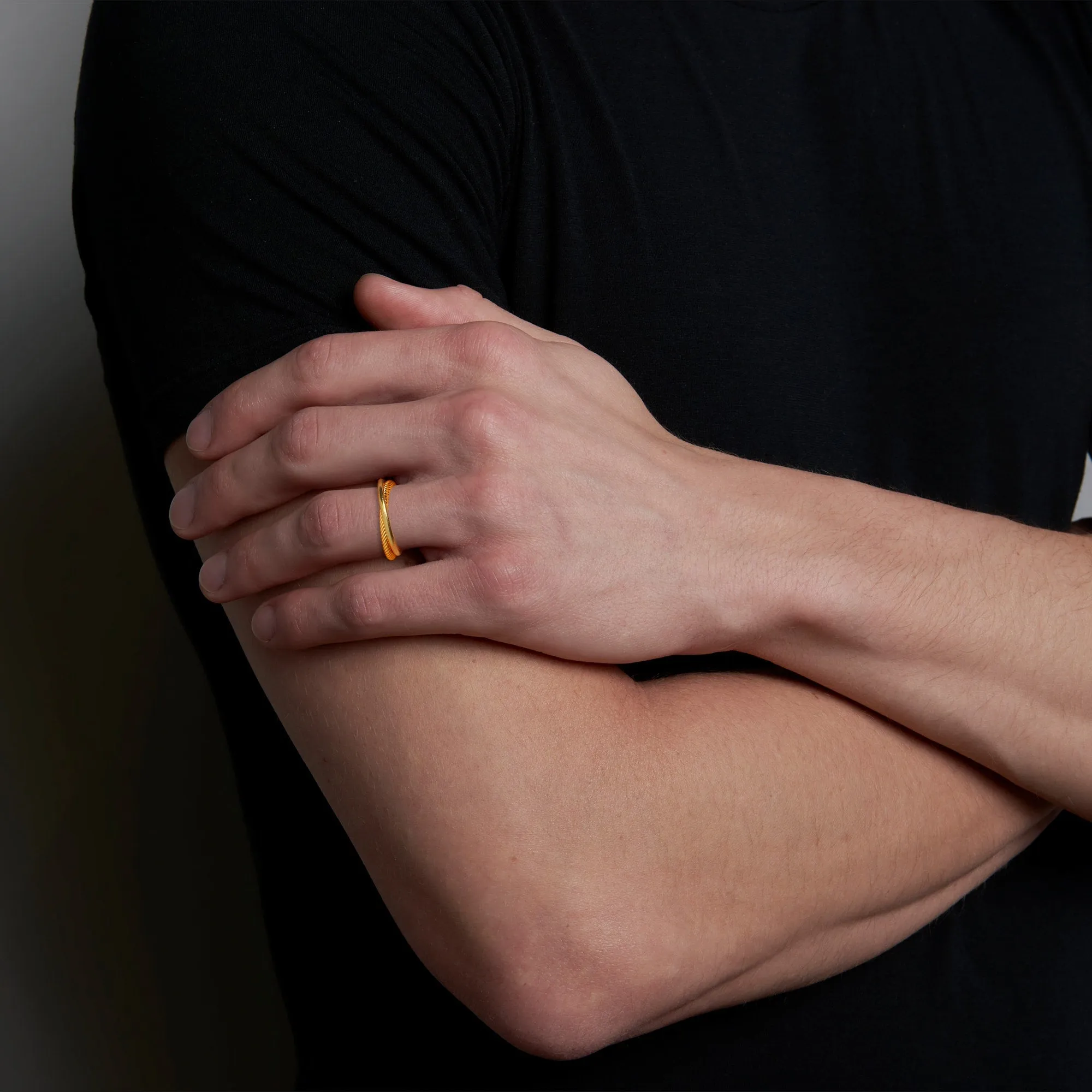Gold Duo Ring