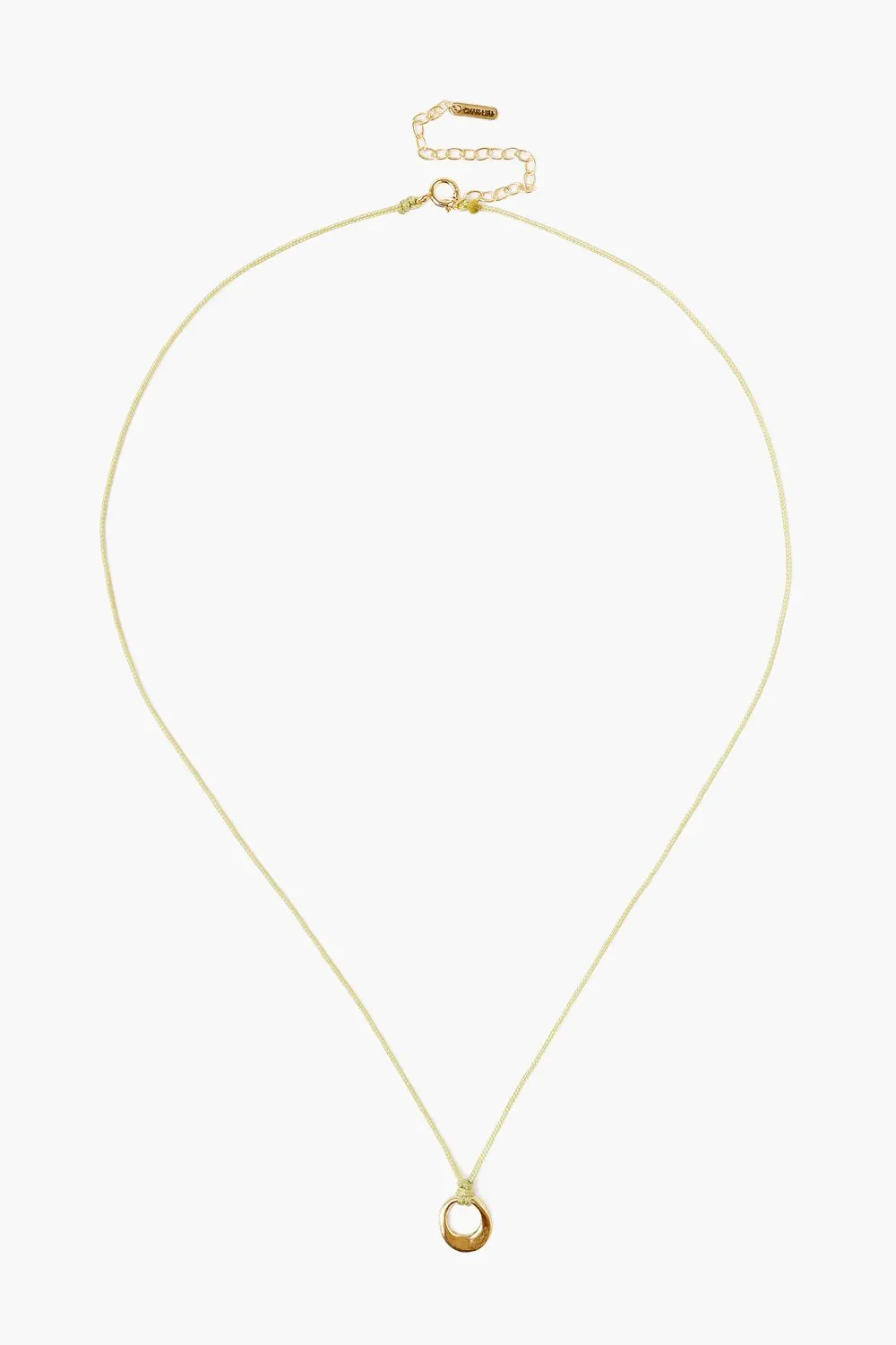 GOLD SOLITAIRE INFINITY LOOP NECKLACE