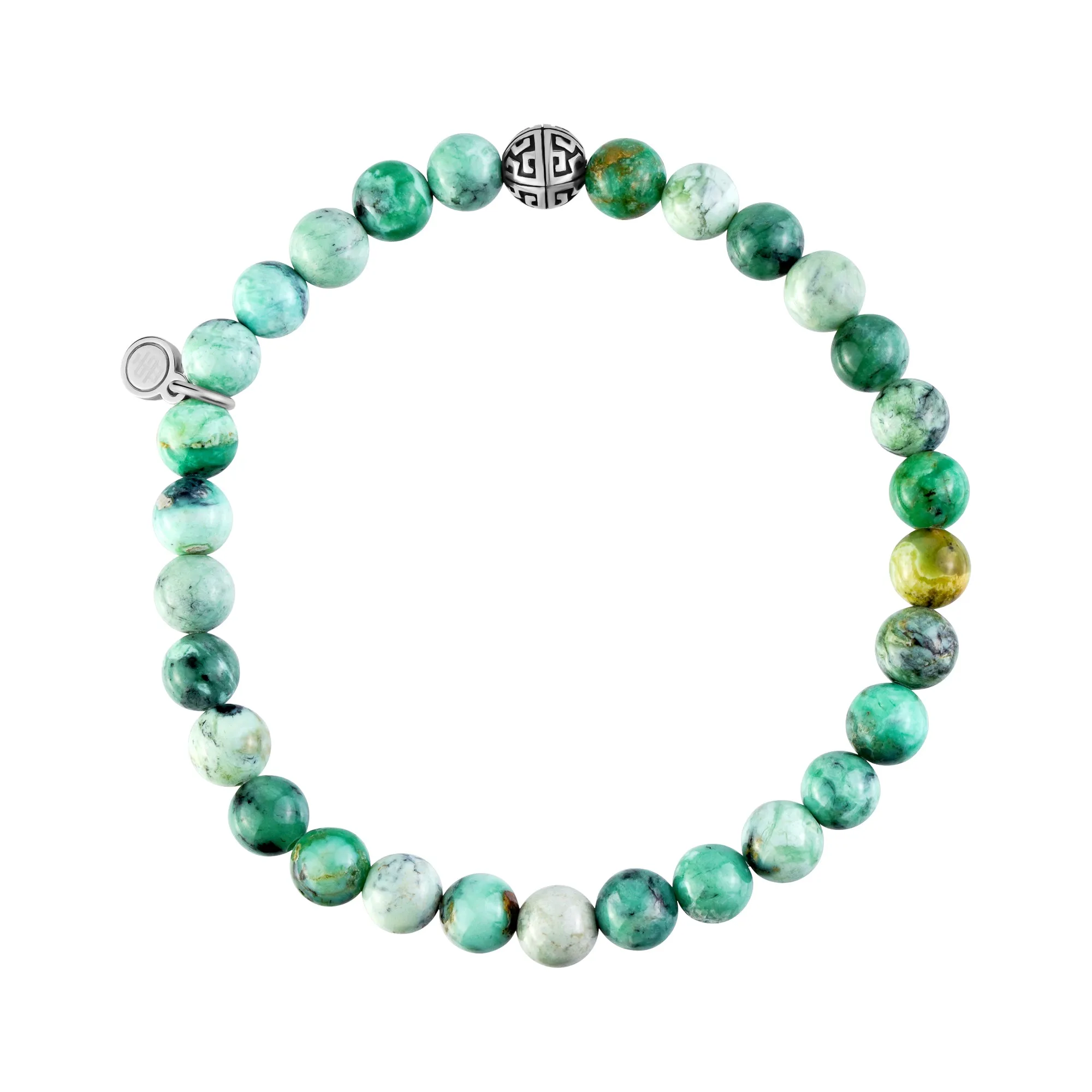 Green Variscite Bead Bracelet | 6MM