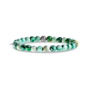 Green Variscite Bead Bracelet | 6MM