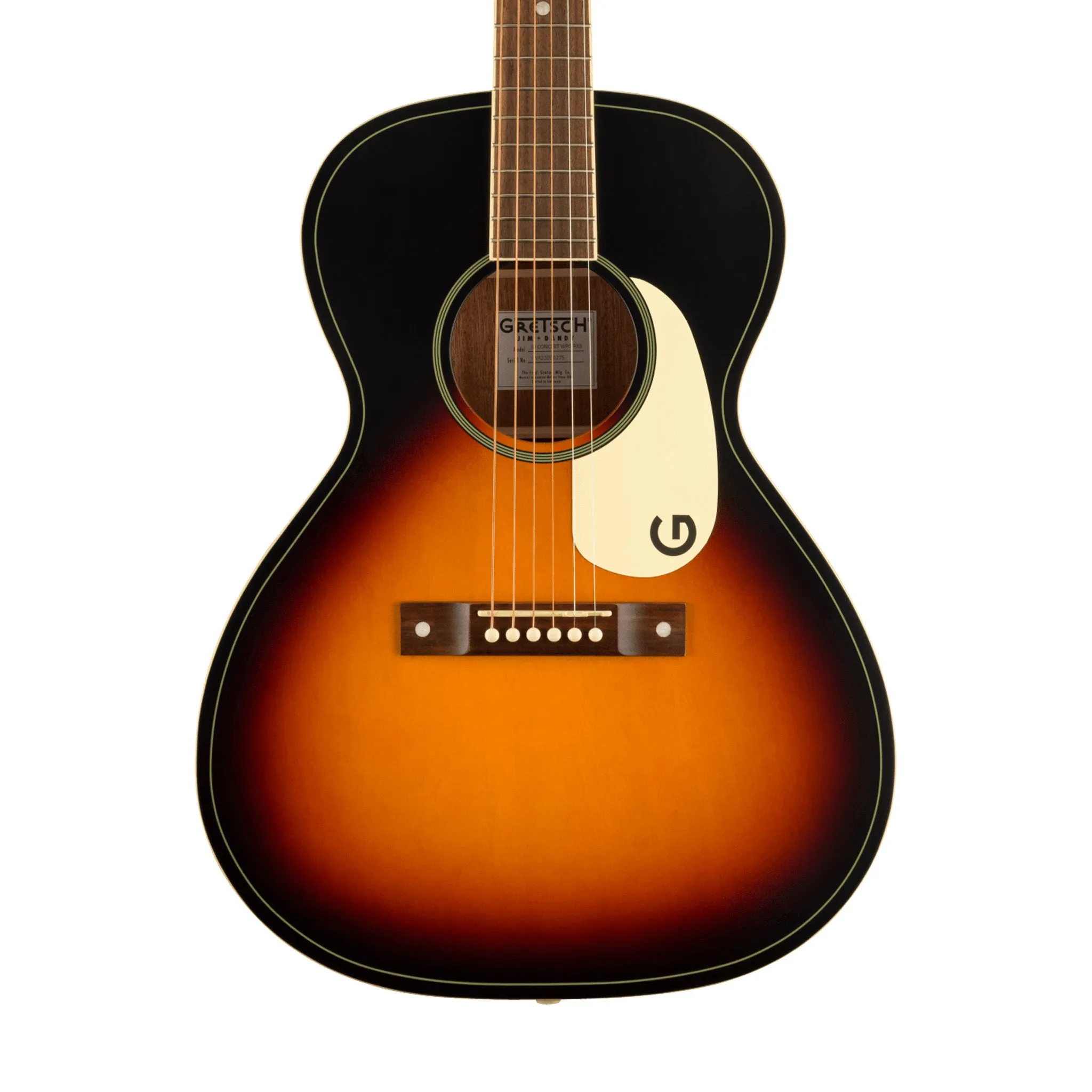Gretsch Jim Dandy Concert Acoustic Guitar, Rex Burst