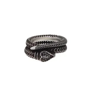 GUCCI- Gucci Garden Sterling Snake Ring, Size-16