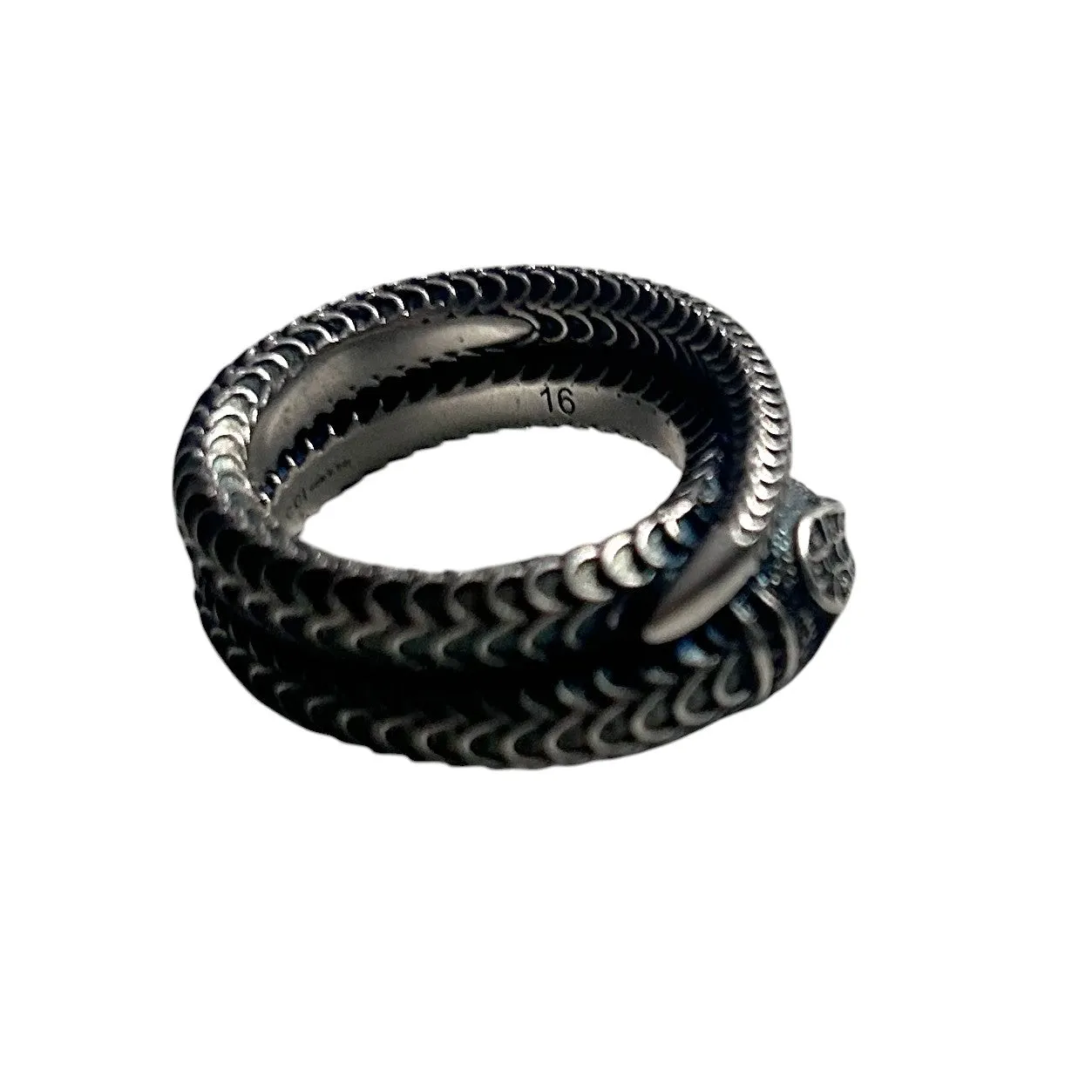 GUCCI- Gucci Garden Sterling Snake Ring, Size-16