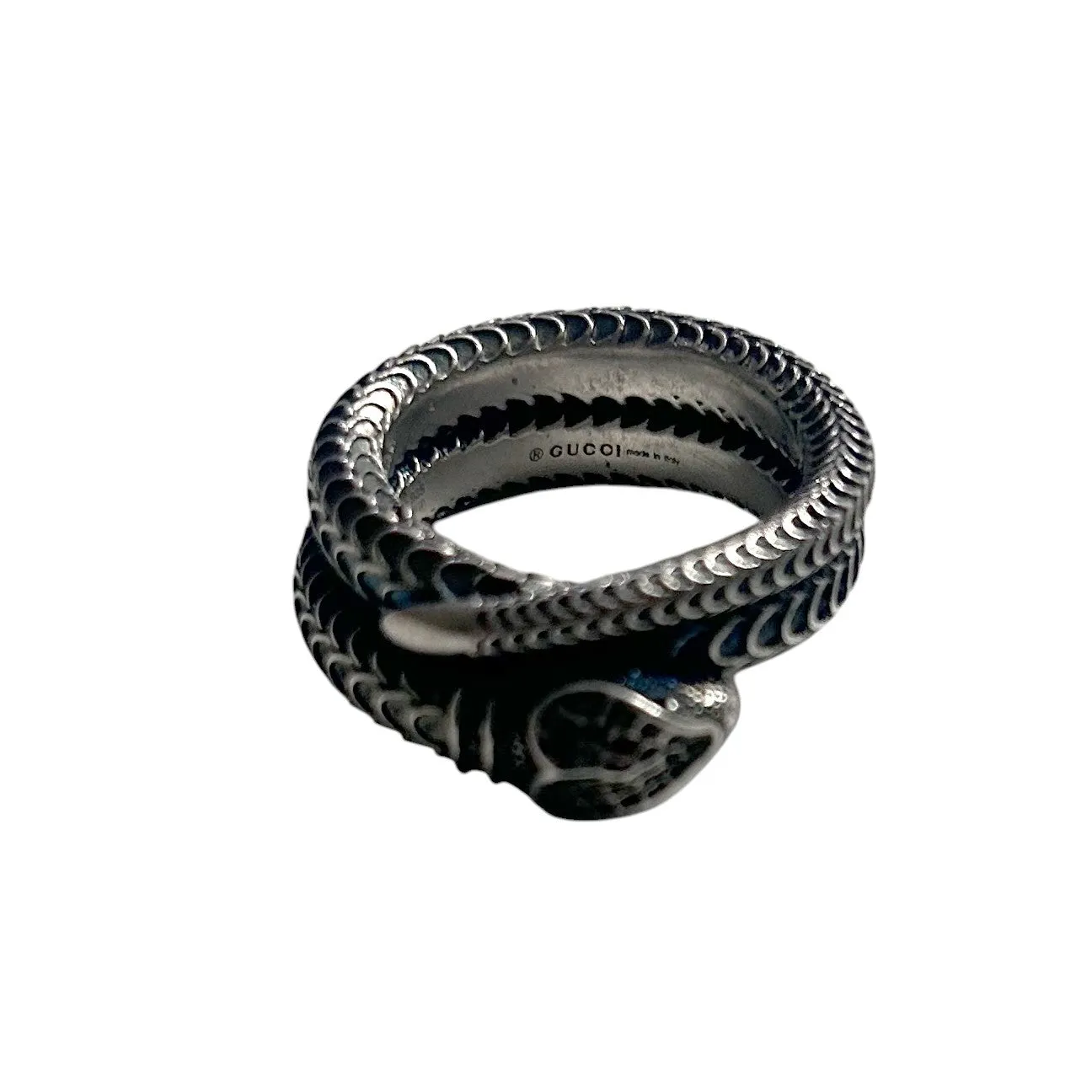 GUCCI- Gucci Garden Sterling Snake Ring, Size-16
