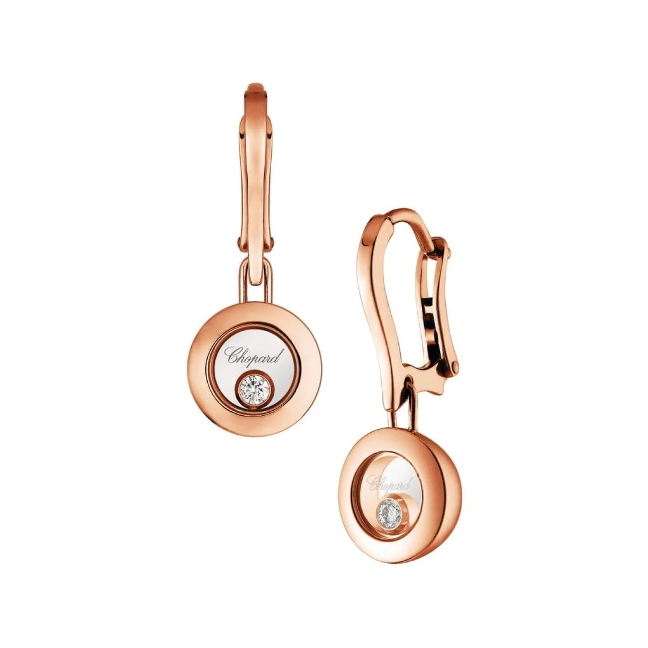 Happy Diamonds Ethical Rose Gold Diamonds Drop Earrings