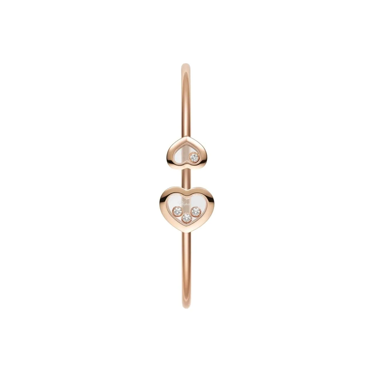 Happy Diamonds Icons Ethical Rose Gold Diamond Bangle Bracelet