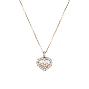 Happy Diamonds Icons Joaillerie Ethical Rose Gold Diamonds Pendant