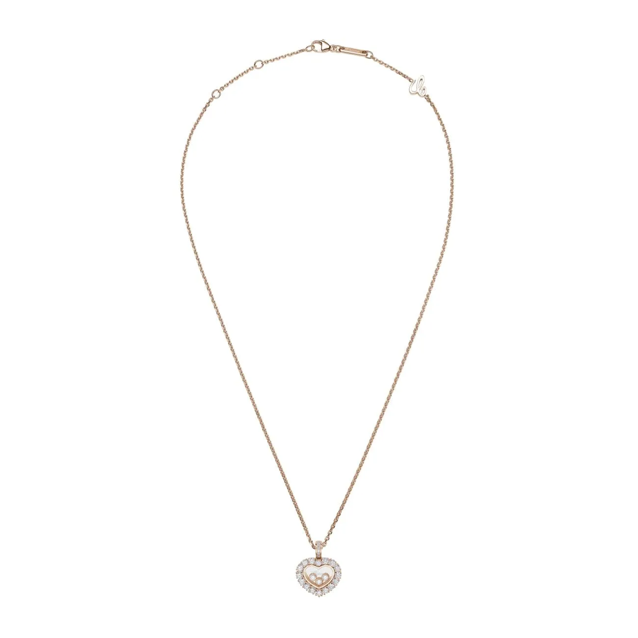 Happy Diamonds Icons Joaillerie Ethical Rose Gold Diamonds Pendant