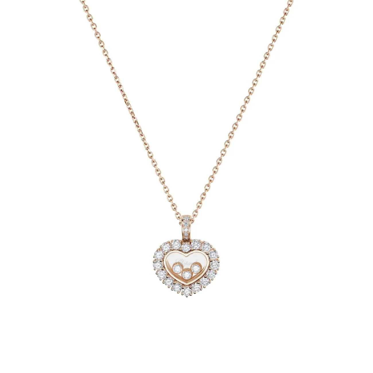 Happy Diamonds Icons Joaillerie Ethical Rose Gold Diamonds Pendant