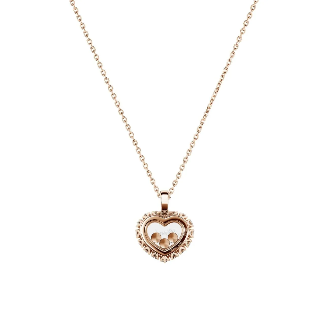 Happy Diamonds Icons Joaillerie Ethical Rose Gold Diamonds Pendant