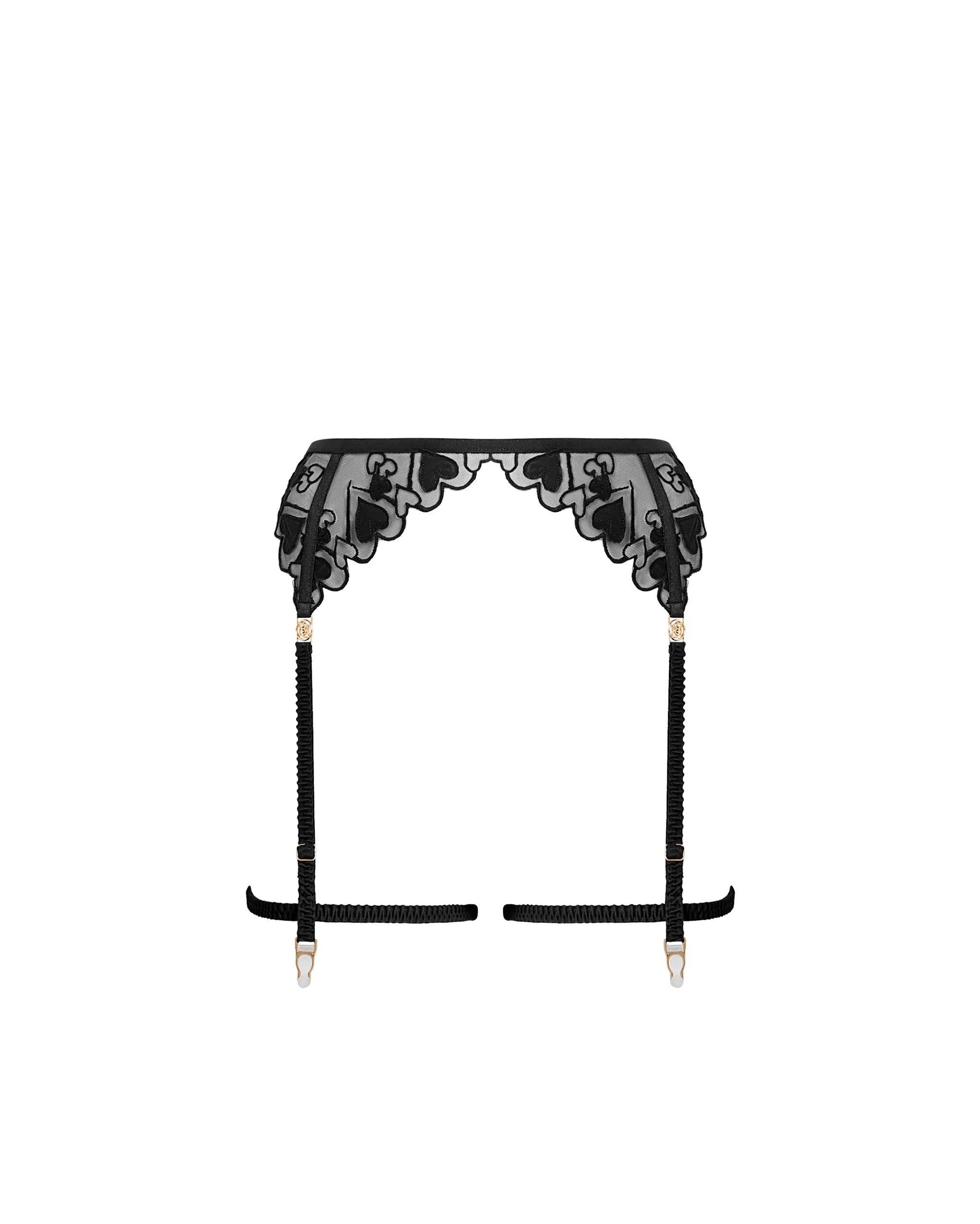 Harlow Thigh Garter Harness Black