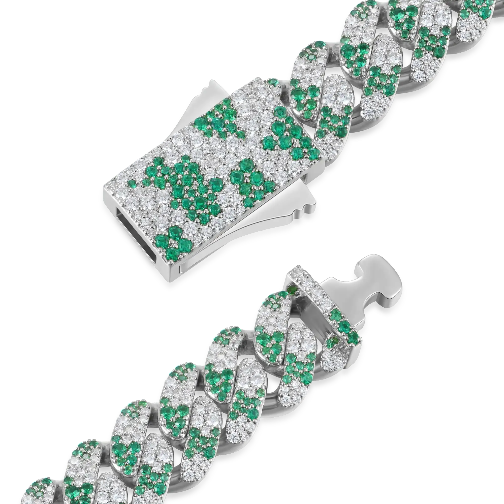 Iced Camouflage Cuban Chain - 12mm