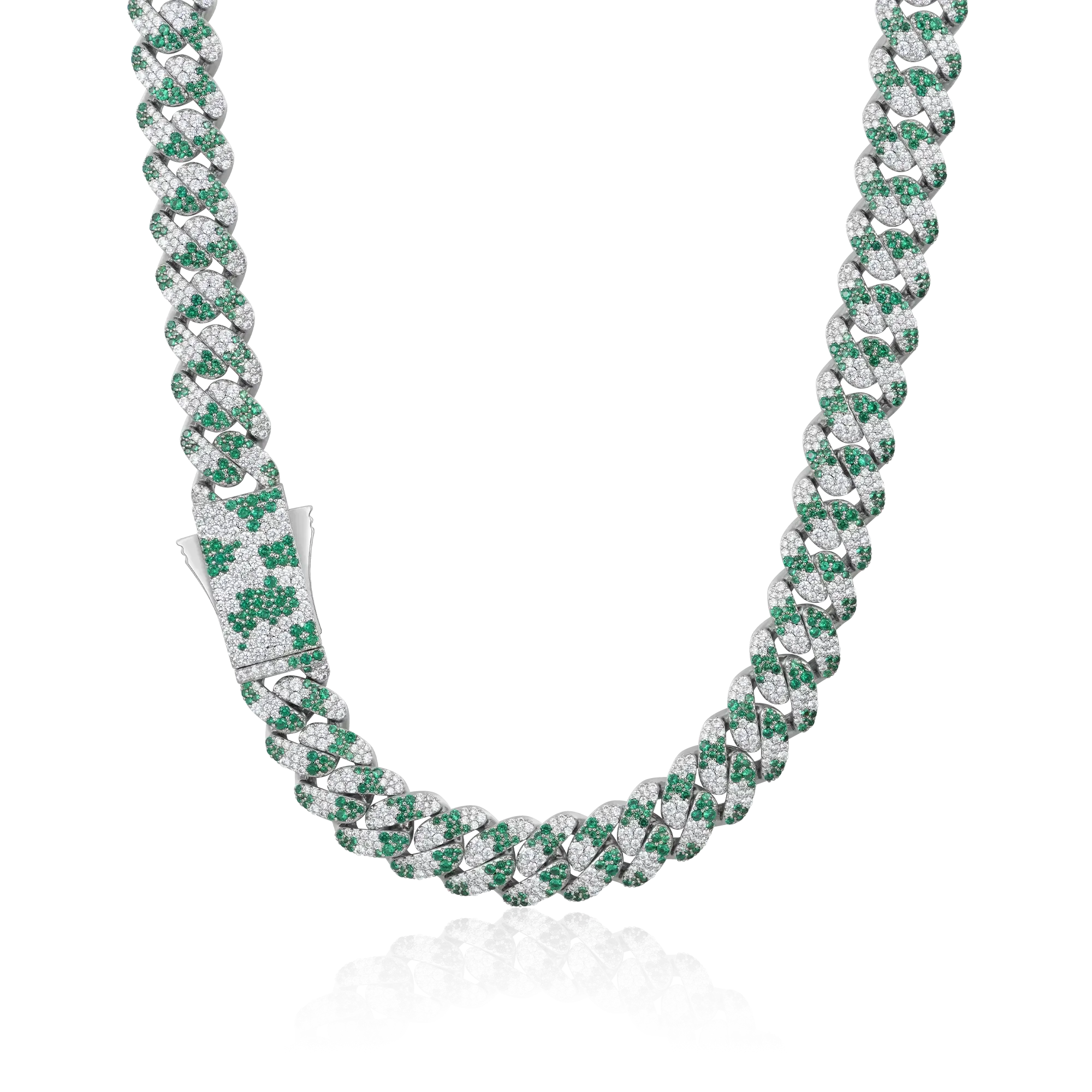 Iced Camouflage Cuban Chain - 12mm