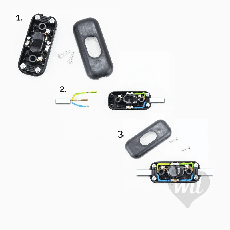 In-Line Rocker Switch White